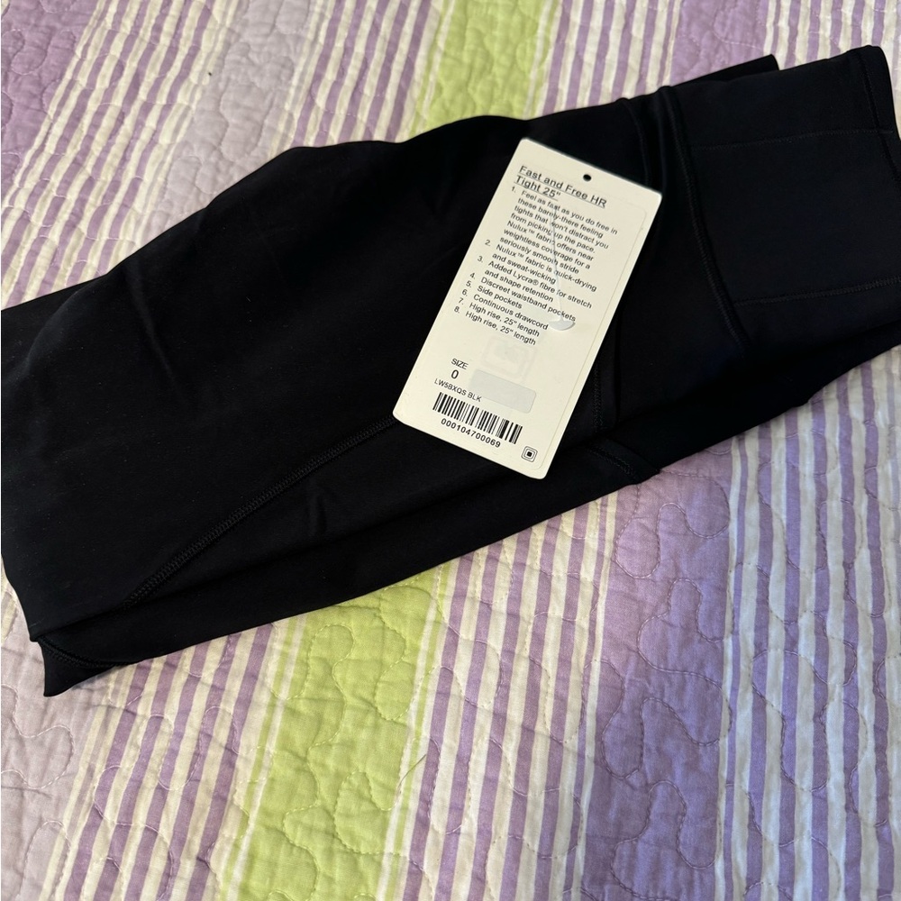 Lululemon fast and free high rise tight 25”